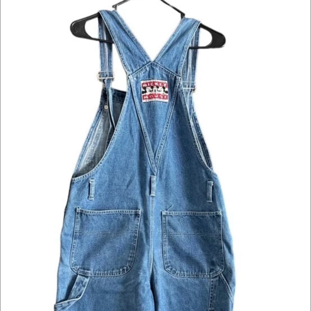Vintage Rare Disney Mickey Mouse Denim Overalls (Size M) - Picture 2 of 3